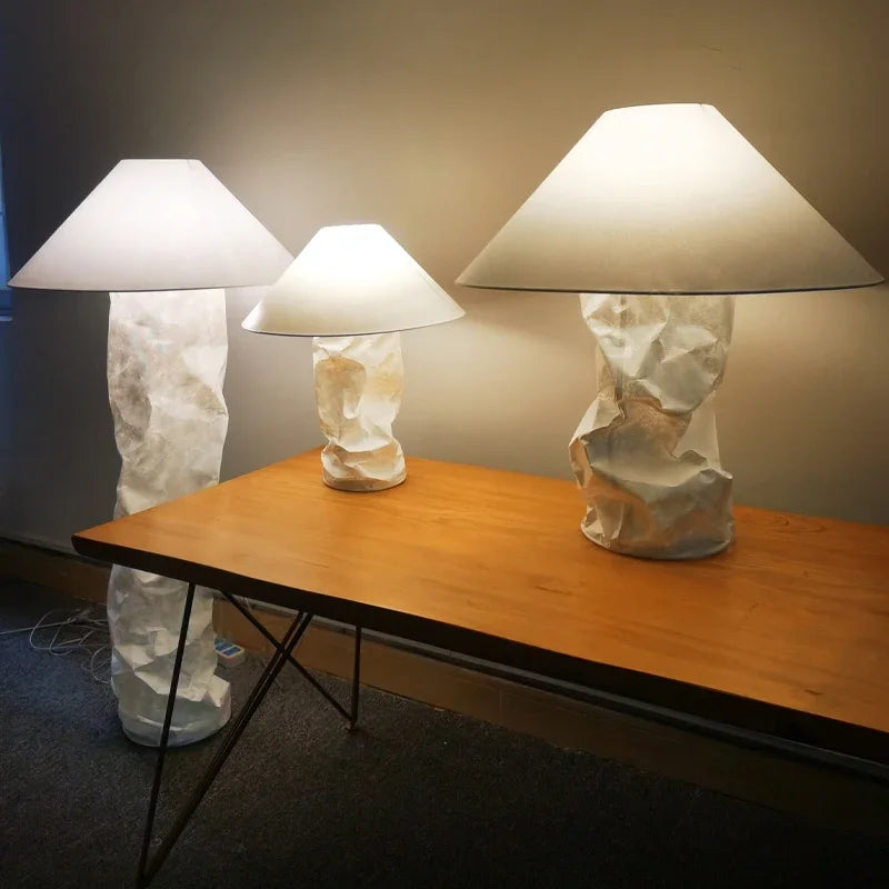 Nordic Designer Paper Table Desk Lamp Danish Floor Light for Living Room Bedroom - vue 2 sur 9