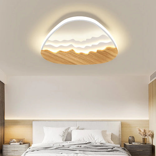 Deckenleuchte im modernen Holzstil minimalistisch für das ganze Haus - vue 5 sur 11