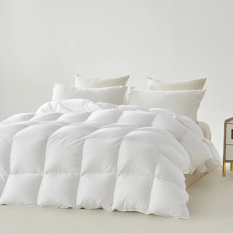 Down comforter, white goose down home dormitory blanket, winter all cotton thick quilt core, winter quilt, pure cotton quilt - vue 6 sur 6