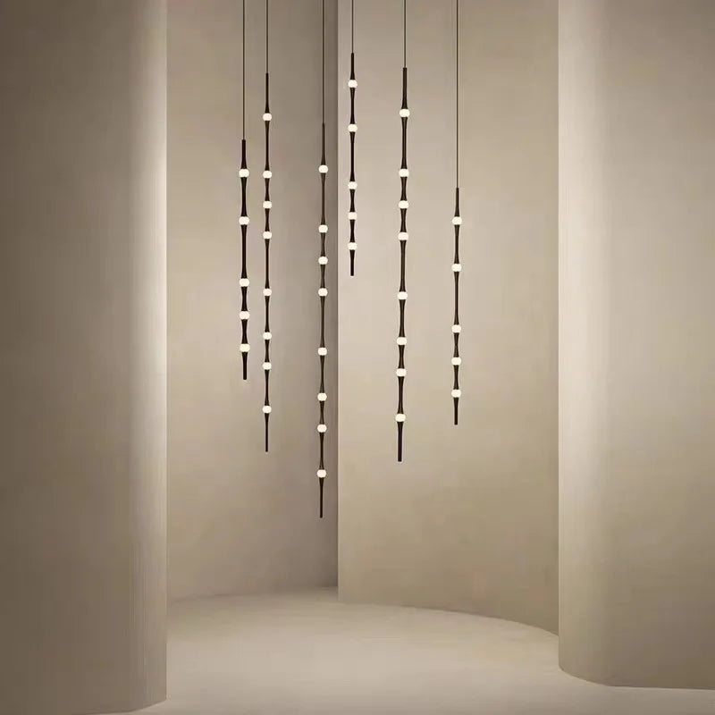 lustre minimaliste en aluminium et acrylique éclairage moderne réglable 3000K