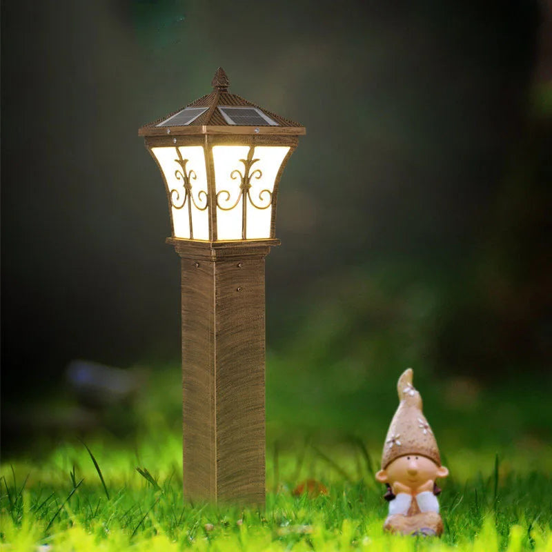 lampe solaire led décorative pour jardin et chemin - vue 3 sur 7