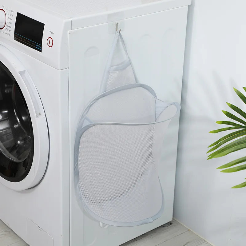 panier à linge pliable pour rangement pratique et gain de place - vue 5 sur 8