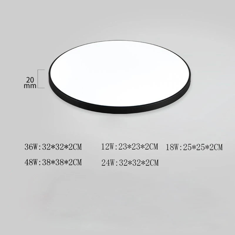 Plafonnier LED lustre de plafond moderne 48W 36W 24W plafonnier lumières pour chambre cuisine salle de bain salle à manger éclairage