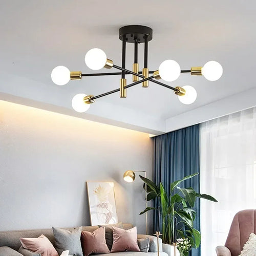 Plafonnier LED à plusieurs lampes décor