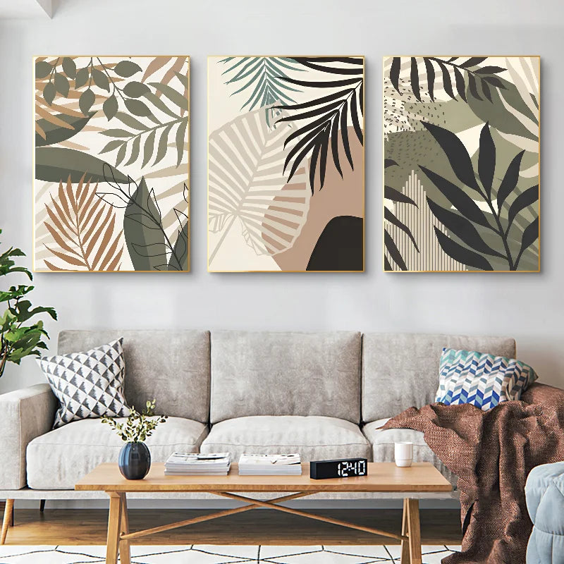 affiche papier palmier décoration artistique pour intérieur