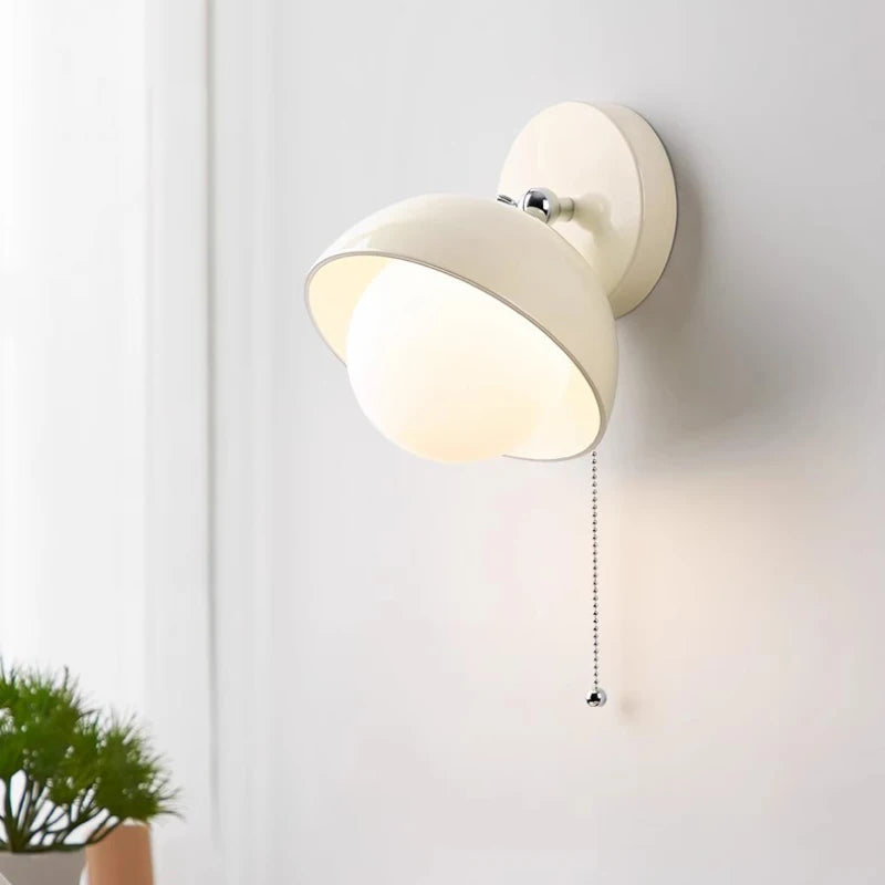 appliques murales en verre blanc style crème française pour intérieur élégant - vue 3 sur 6