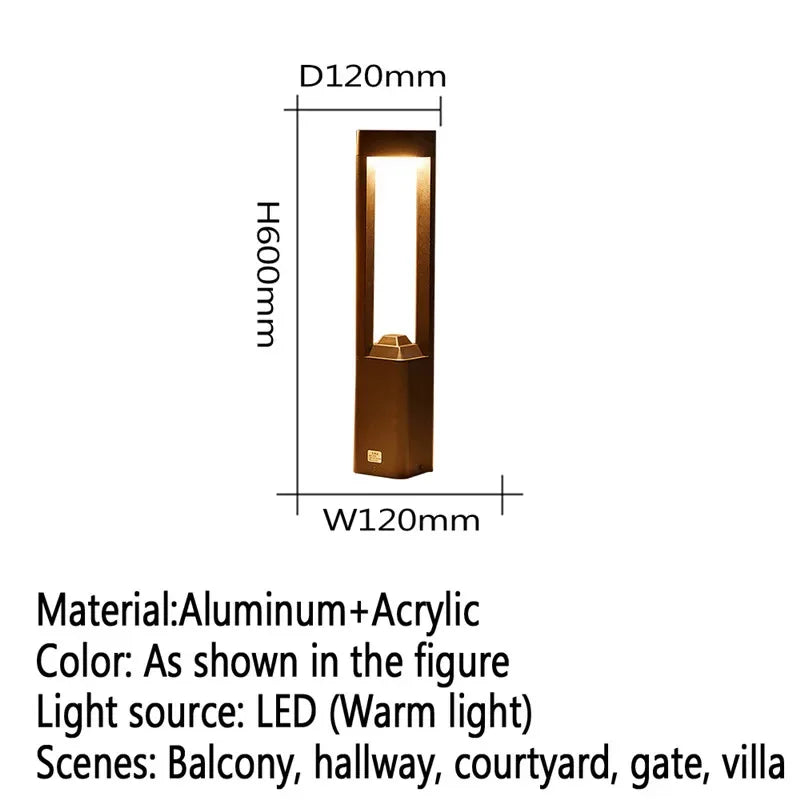 Moderne LED-Außenleuchte für Garten und Hof - vue 20 sur 47