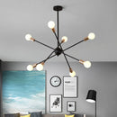 lustre moderne nordique sputnik avec éclairage led intérieur