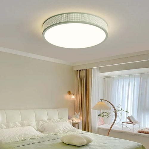 qiyimei plafonnier led style cercle carré décoratif - vue 2 sur 22