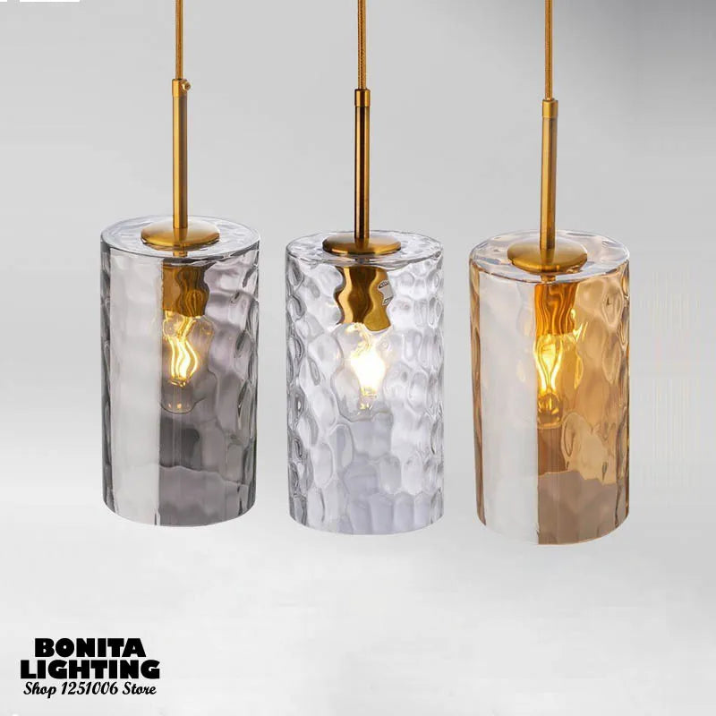 suspension en verre soufflé style nordique moderne - vue 2 sur 8