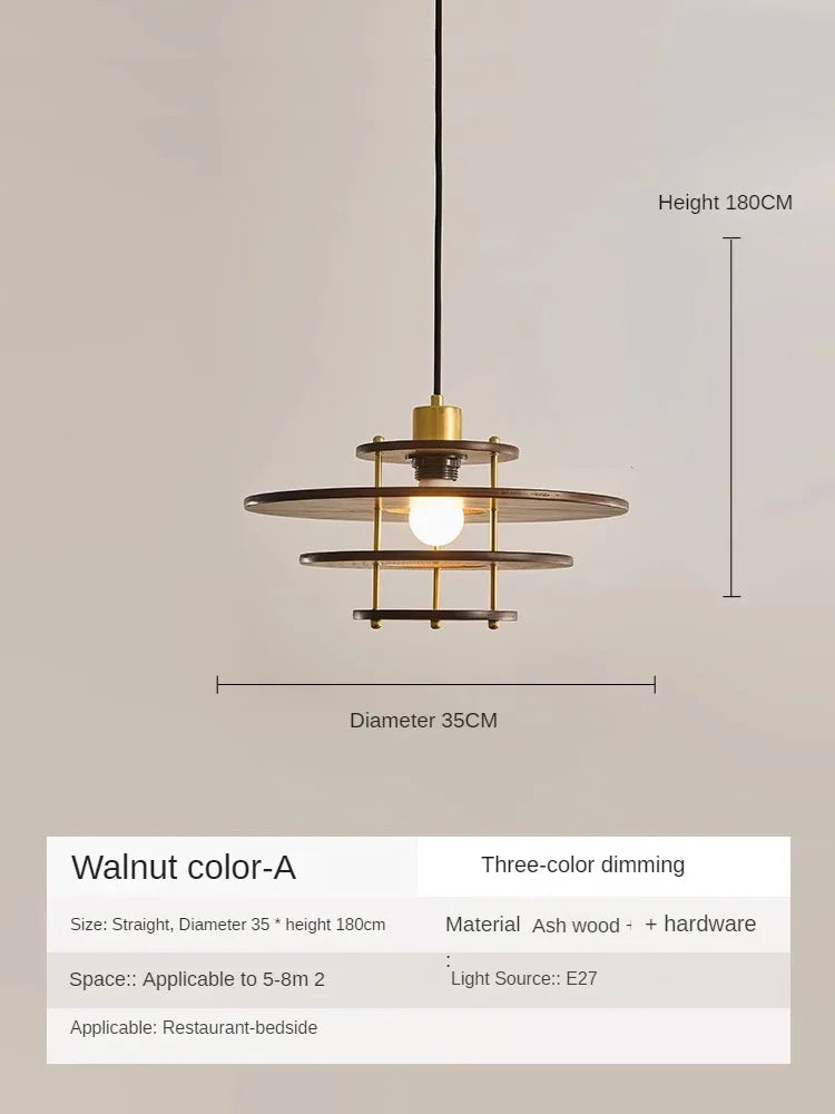 lustre en bois massif de style médiéval pour restaurant rétro - vue 10 sur 10
