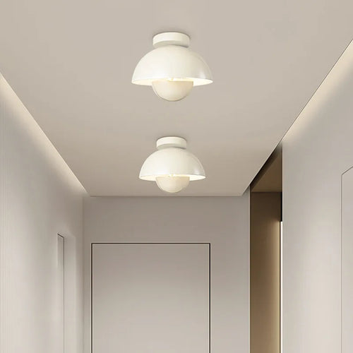 plafonnier moderne semi-circulaire en forme de pot de fleurs led