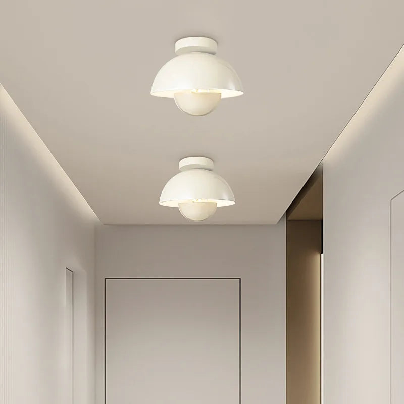 plafonnier moderne semi-circulaire en forme de pot de fleurs led