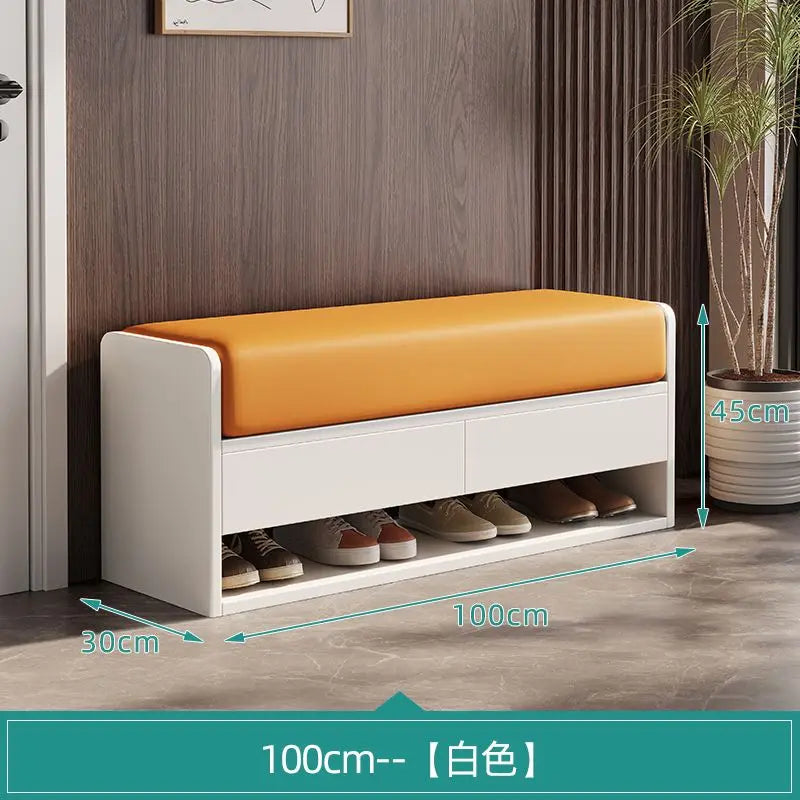 tabouret à langer nordique en bois avec rangement intégré - vue 13 sur 14