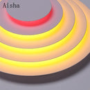 Dekorative runde Wandleuchte im mittelalterlichen Stil mit farbigem LED-Licht