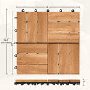 Dalles terrasse emboitables acacia impermeables 30 5 cm