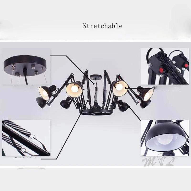 suspension moderne en forme d'araignée pour divers espaces - vue 4 sur 18