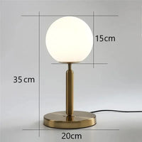 lampe de bureau moderne en verre pour décoration intérieure