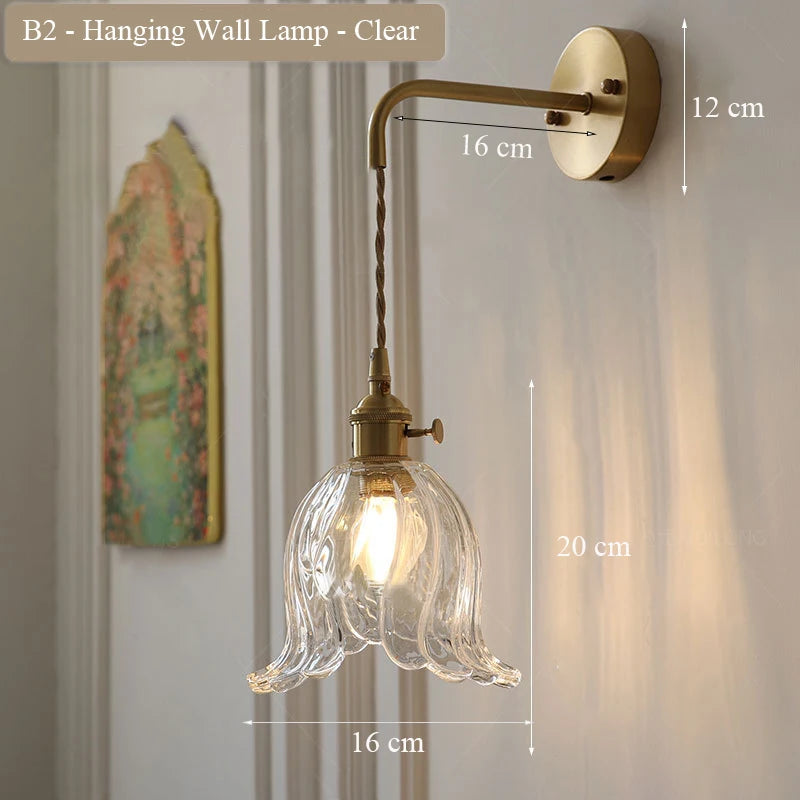 applique murale moderne en verre et laiton réglable pour intérieur élégant - vue 12 sur 12