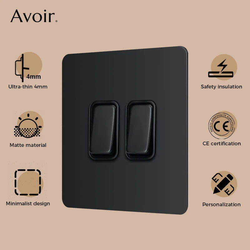 interrupteur mural bouton-poussoir variateur led en acier inoxydable avec usb