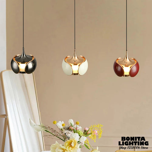 suspension nordique à led avec lentille scarabée relevable décoratif