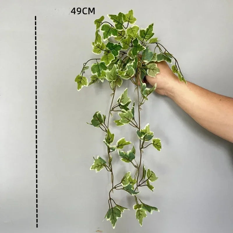 feuilles de pastèque en plastique pour décoration intérieure et extérieure