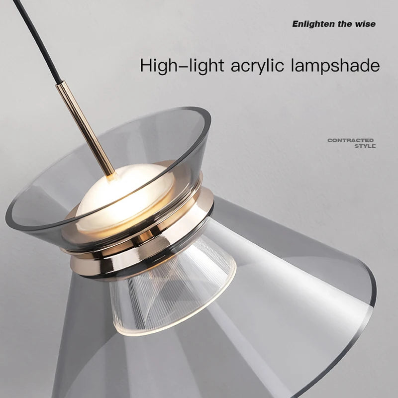 suspension moderne à led petite taille pour intérieur décoratif - vue 6 sur 8