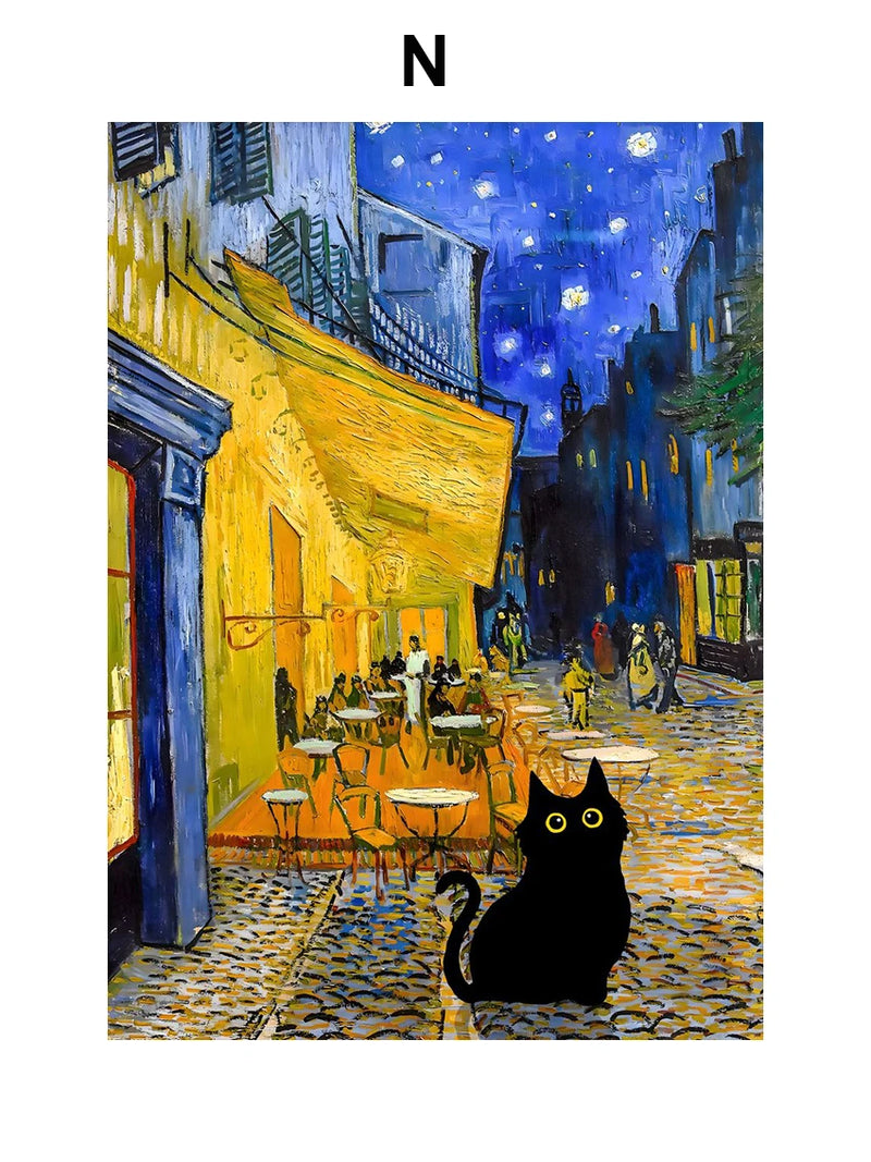 peinture sur toile humoristique inspirée de grands artistes