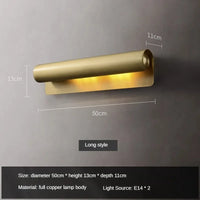 Moderne Wandleuchte aus Messing mit minimalistischem und kreativem Design