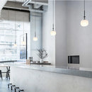 suspension tempo design en verre pour espace moderne