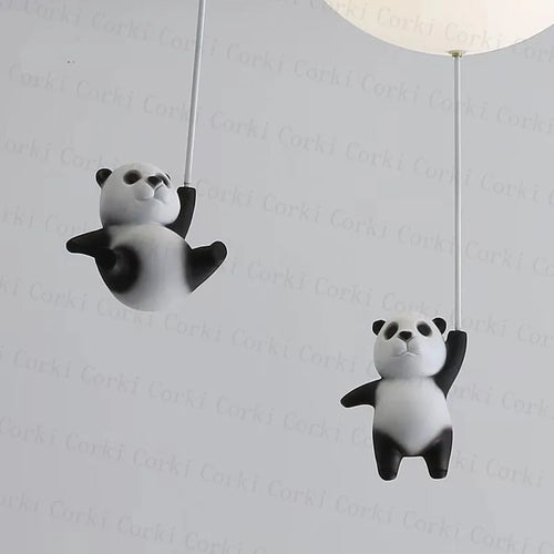 plafonnier led créatif dessin animé ours pour enfants