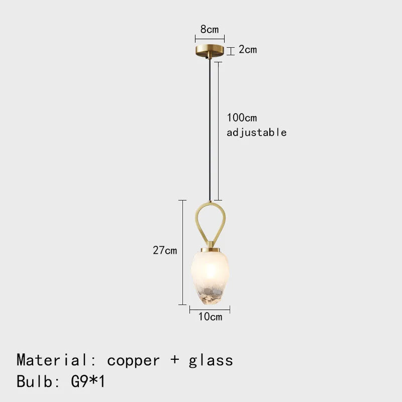 Moderne Wandleuchte aus Kupfer mit weißem Glas für Flur