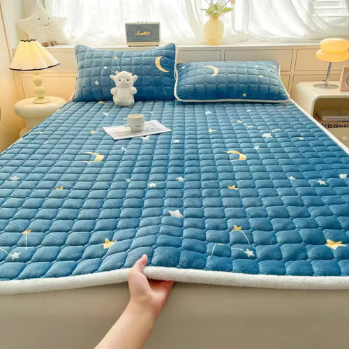 surmatelas en velours chaud épais pour un confort optimal - vue 9 sur 15