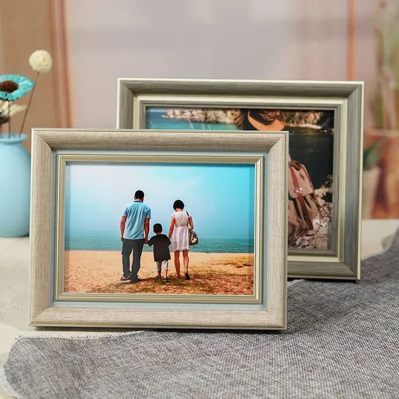 cadre photo en bois pour portraits de famille et mariage - vue 6 sur 10