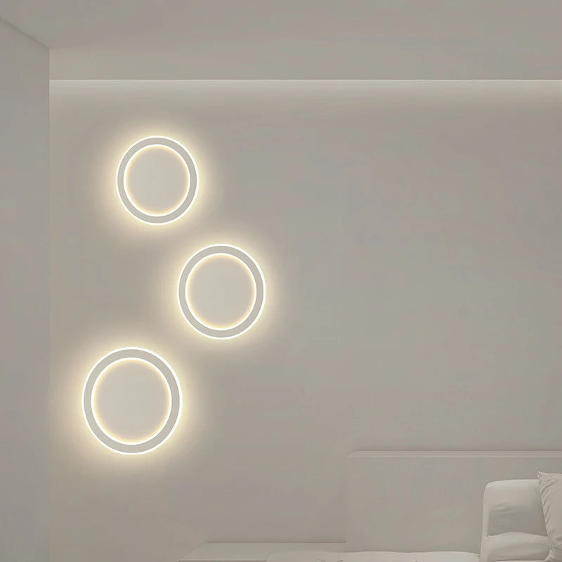 LED applique murale de chevet d'intérieur créatif nordique chambre lampe fond applique Simple moderne salle d'étude escalier allée lumière - vue 7 sur 16