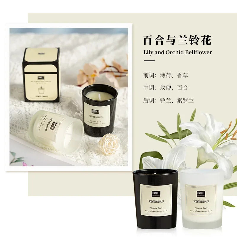 bougie aromathérapie parfumée plantes européennes pour air pur et décoratif - vue 16 sur 19