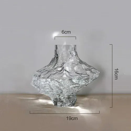 vase en verre avec pierres décoratives pour fleurs et terrarium - vue 8 sur 10