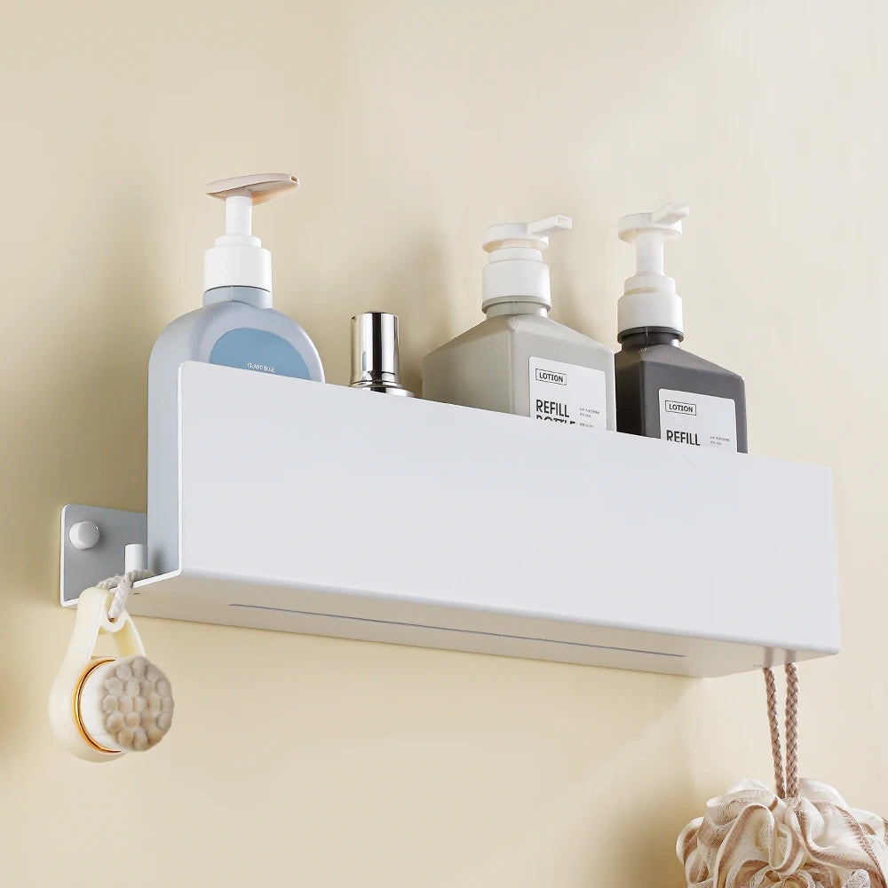 etagère de douche avec crochet pour articles de bain et cuisine - vue 5 sur 15