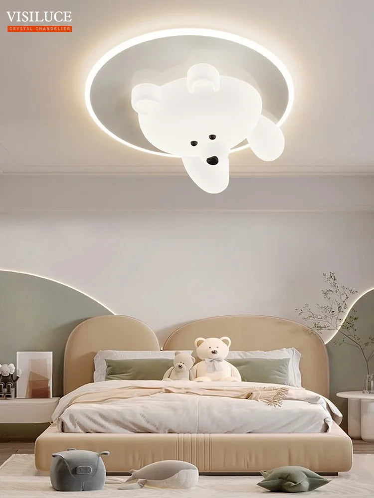LED-Deckenleuchte Bär für Kinderzimmer - vue 3 sur 12