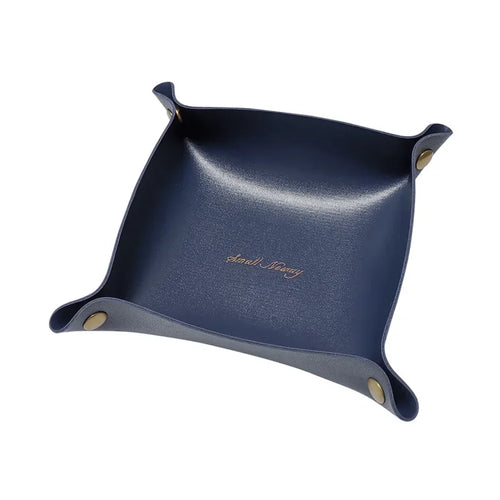 boîte de rangement en cuir pour bureau et accessoires - vue 12 sur 20