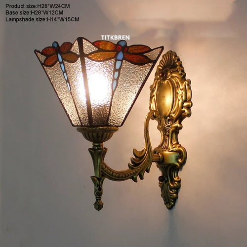 applique murale baroque en verre teinté à fleurs turques - vue 13 sur 18
