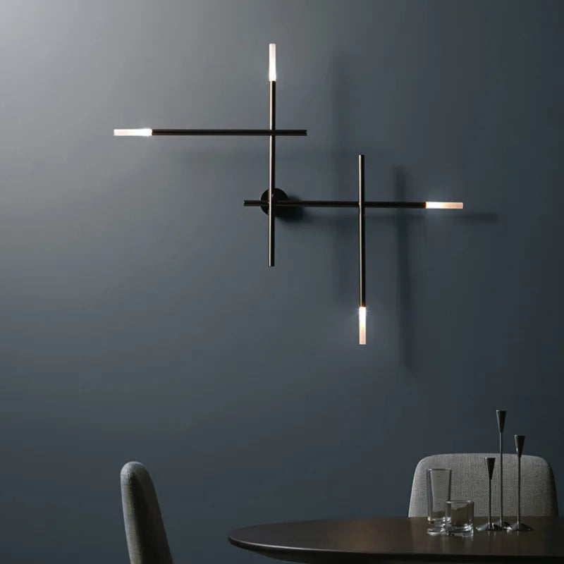 Minimalistische LED-Wandleuchte für die Innendekoration - vue 4 sur 12