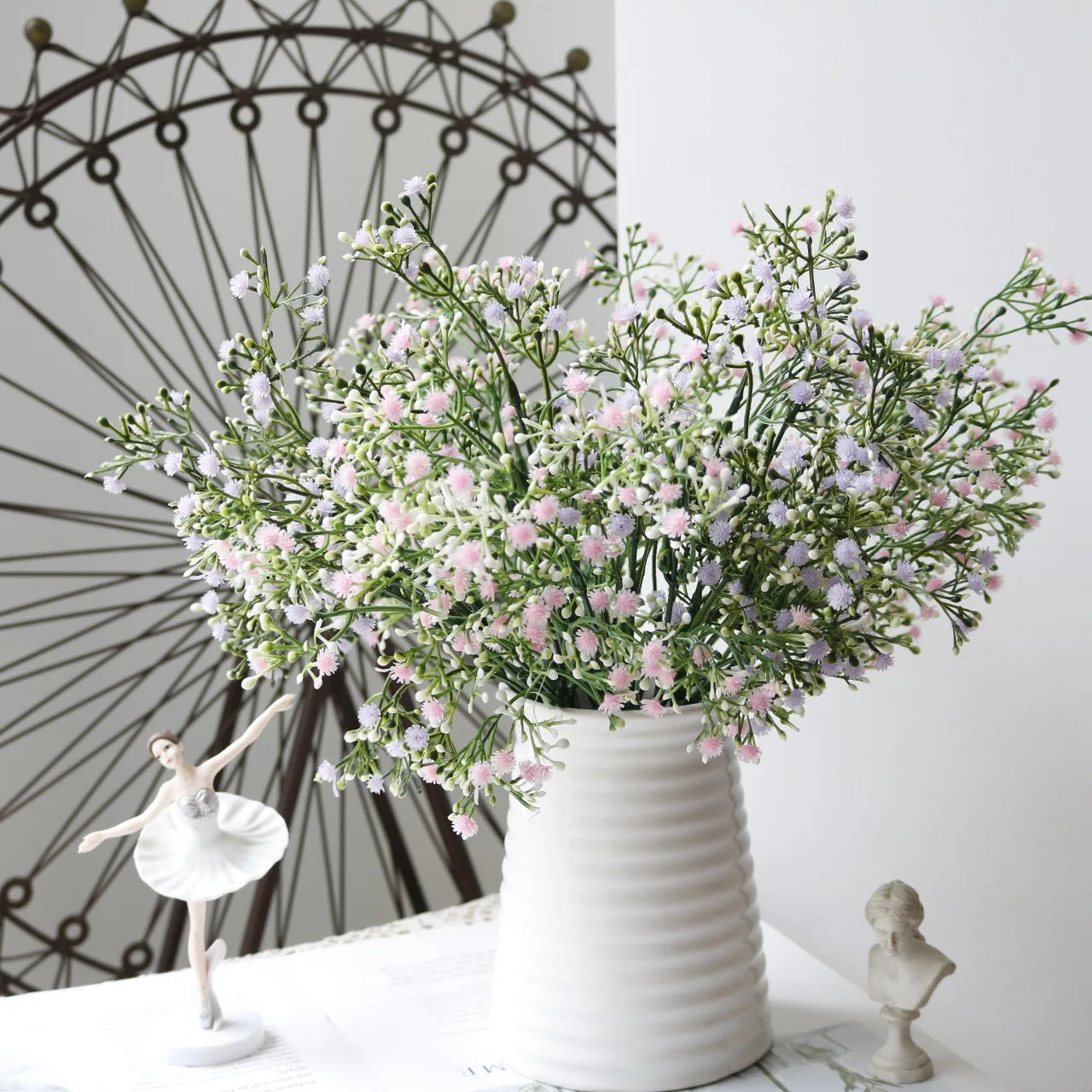 bouquets de gypsophile artificielle pour décoration intérieure et extérieure - vue 7 sur 15