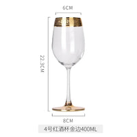 Verre champagne cristal style europeen bordure elegante