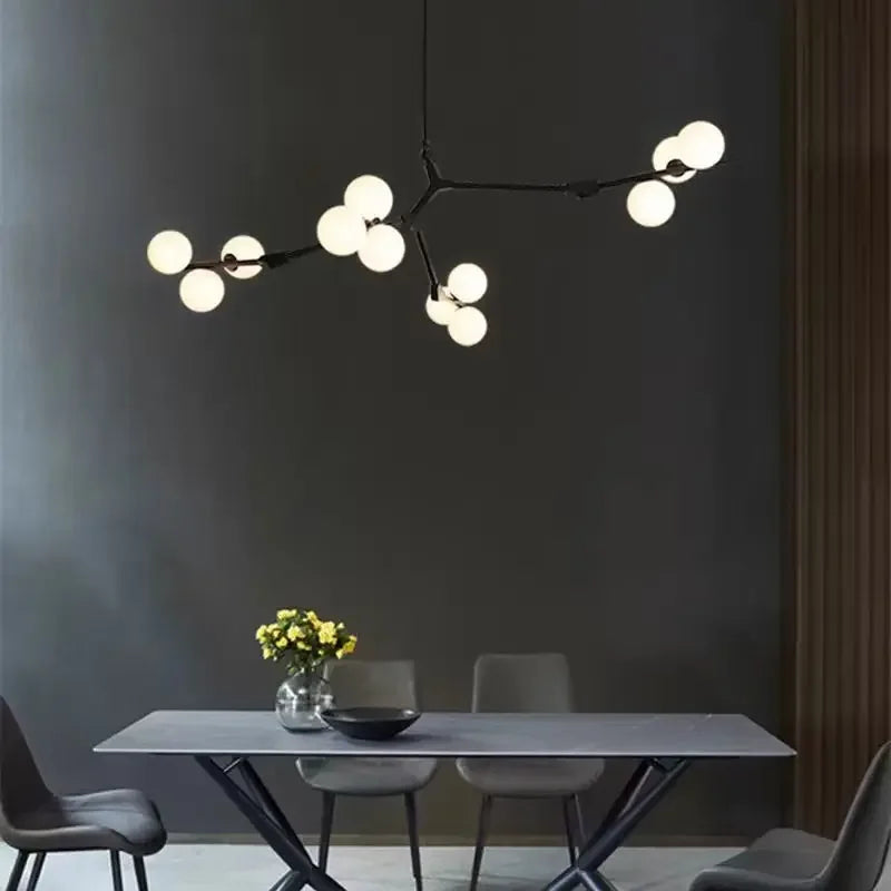 Moderner Glas-Kronleuchter im exklusiven Design für Ihre Inneneinrichtung - vue 4 sur 9