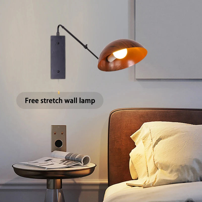 Retro-nordische Wandleuchte mit langem Arm und modernem LED-Design - vue 4 sur 10