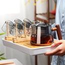 Théière japonaise en verre résistant chaleur style gaiwan
