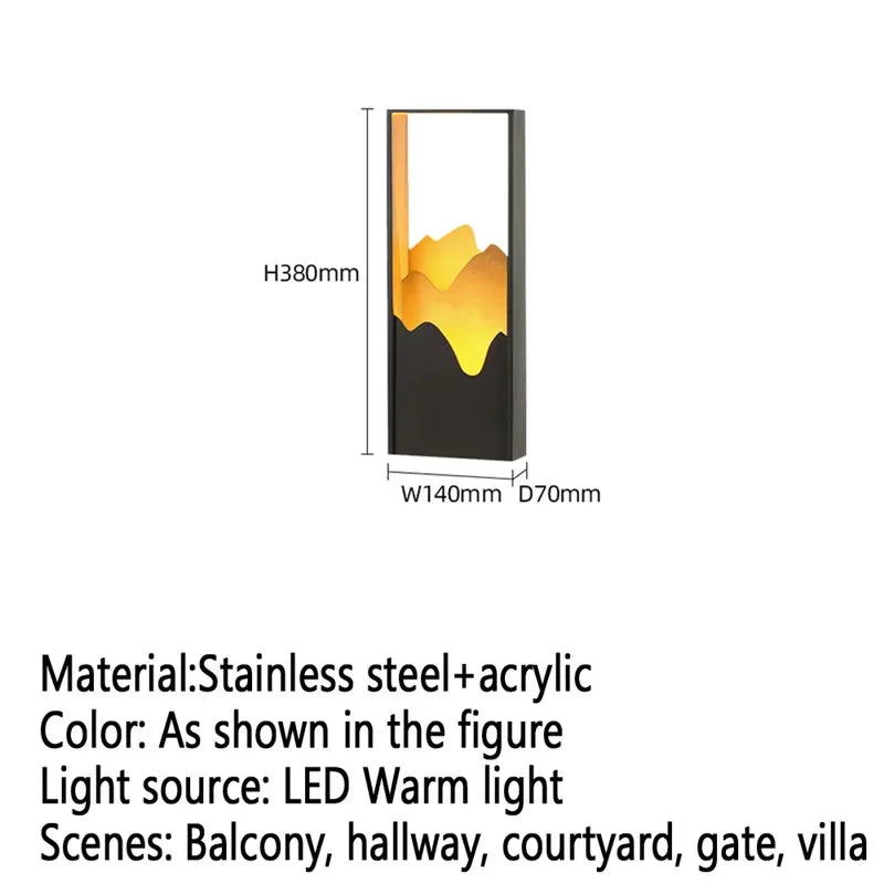 Moderne LED-Außenleuchte für Garten und Hof - vue 42 sur 47