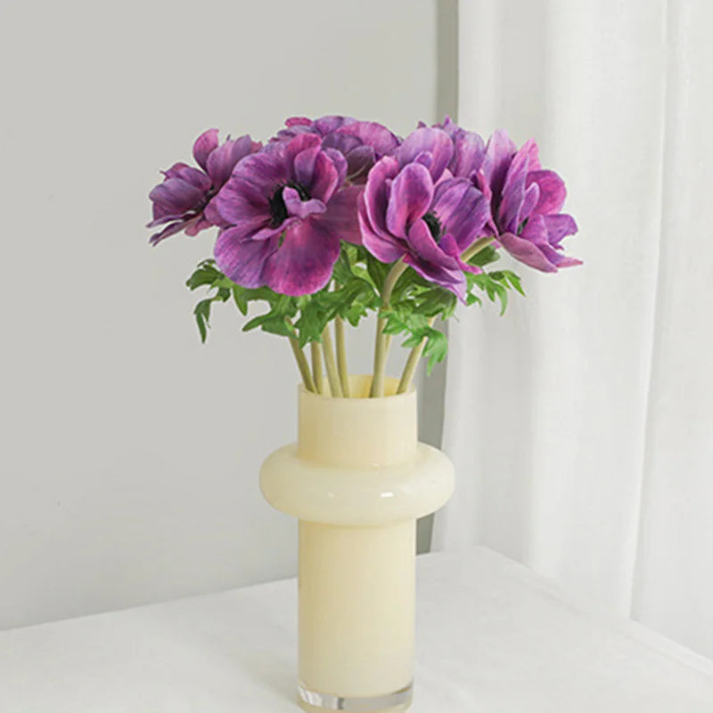 branche d'anémone fleurs artificielles décoration mariage table à domicile - vue 5 sur 12