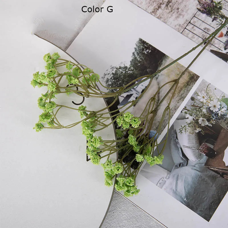 90 têtes de fleurs artificielles pour décorations variées et bricolage - vue 12 sur 12